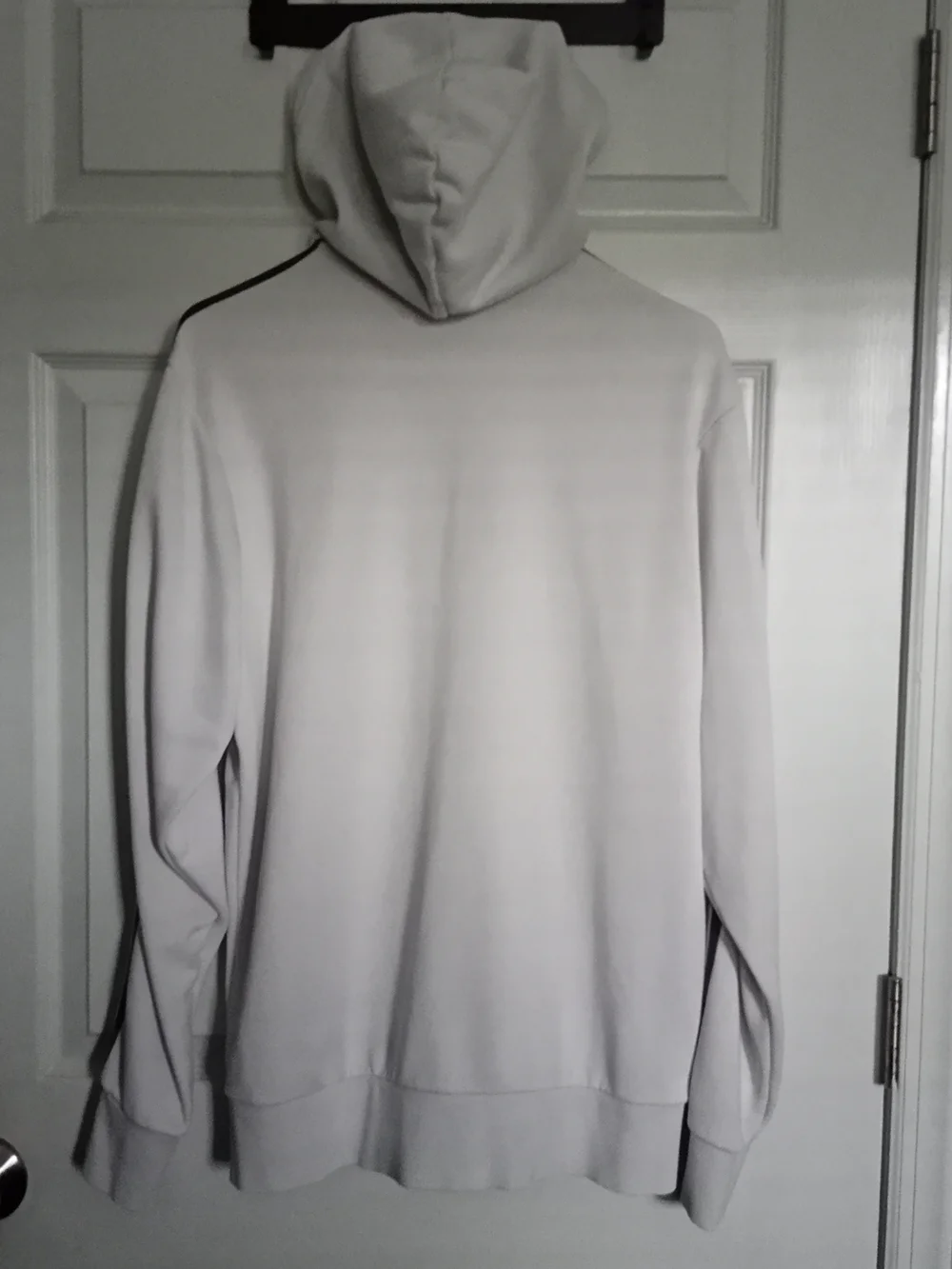 Adidas White Hoodie with Navy and Red FC Bayern Crest